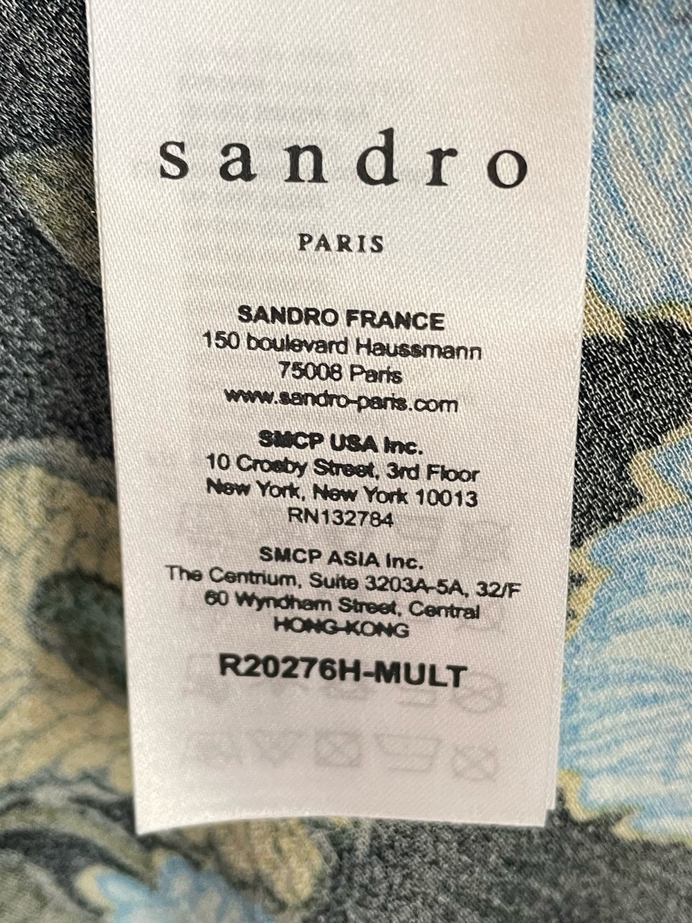 Sandro Fraternite Embellished Floral Mini Dress Size 36 Small Parisian Boho - Picture 9 of 15